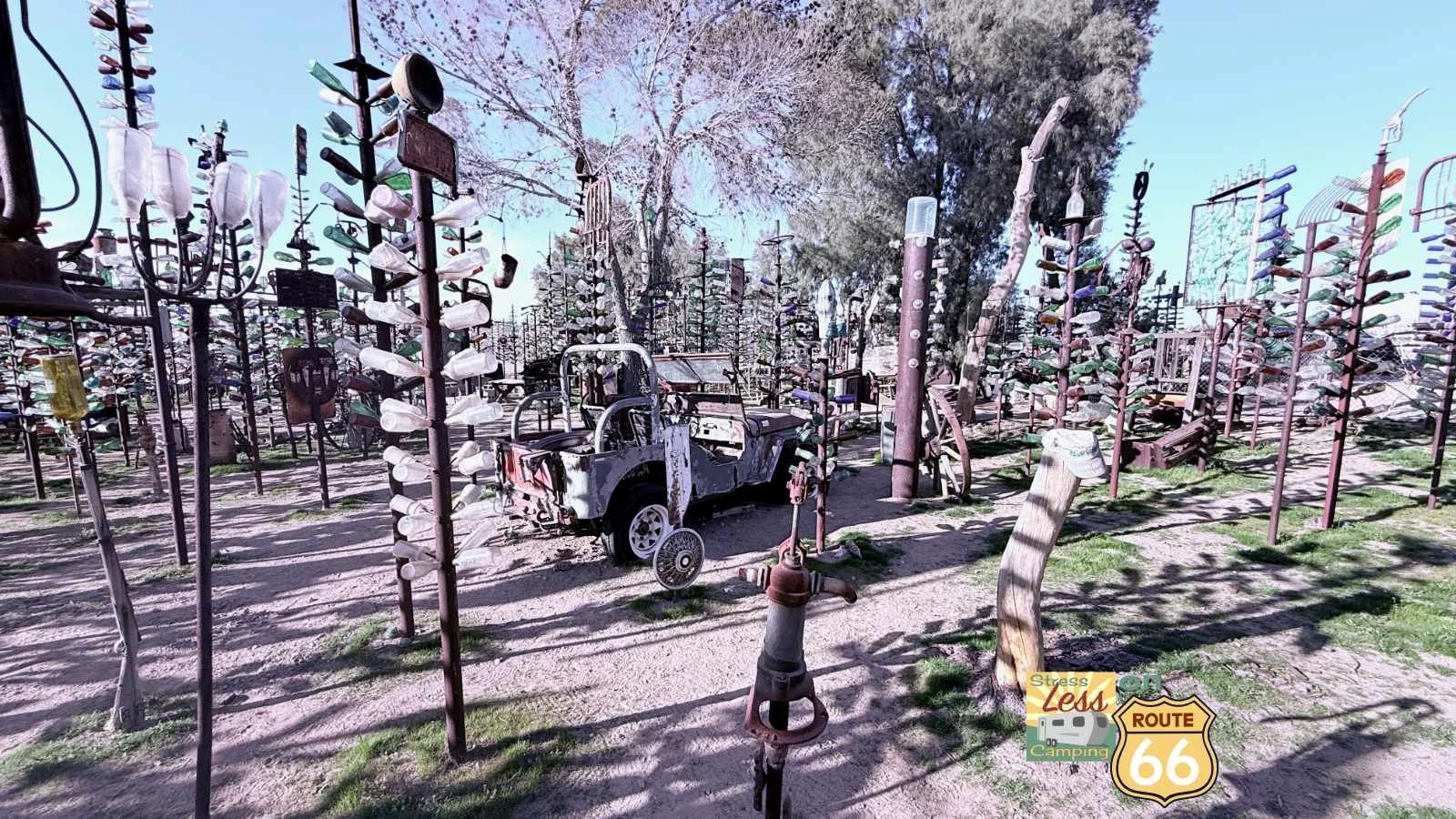Elmer's Bottle Tree Ranch plus the McDonald's Museum in San